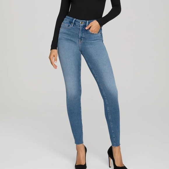 GOOD AMERICAN Good Legs Skinny Jeans in Blue 655 - Picture 1 of 7